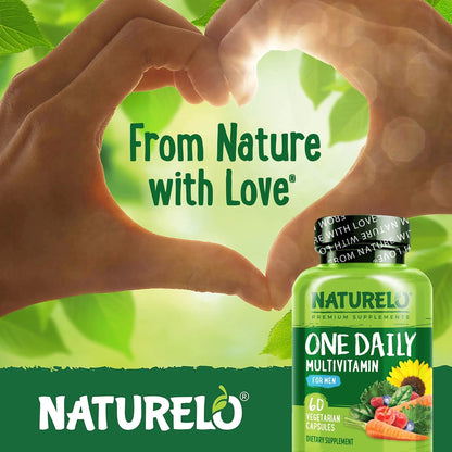 NATURELO Mens Multivitamins - One Daily Multivitamin for Men with Vitamins, Minerals & Organic Whole Foods, Boost Energy & Health, - PrimeBioHealth - canada supplements