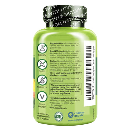 NATURELO Mens Multivitamins - One Daily Multivitamin for Men with Vitamins, Minerals & Organic Whole Foods, Boost Energy & Health, - PrimeBioHealth - canada supplements