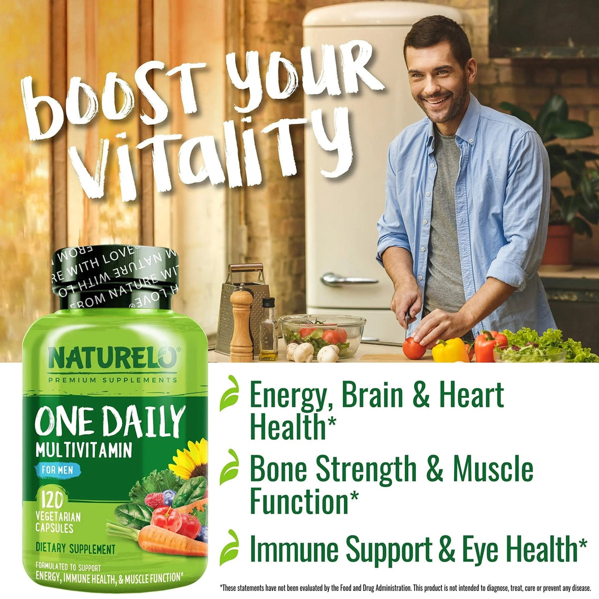 NATURELO One Daily Multivitamin for Men, 120 Vegetarian Capsules One Daily Multivitamin for Women - PrimeBioHealth - canada supplements