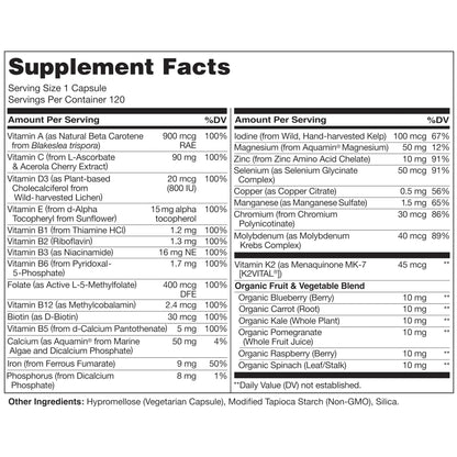 NATURELO One Daily Multivitamin for Men, 120 Vegetarian Capsules One Daily Multivitamin for Women - PrimeBioHealth - canada supplements
