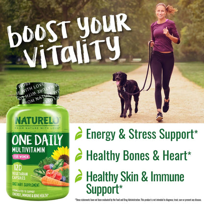 NATURELO One Daily Multivitamin for Men, 120 Vegetarian Capsules One Daily Multivitamin for Women - PrimeBioHealth - canada supplements
