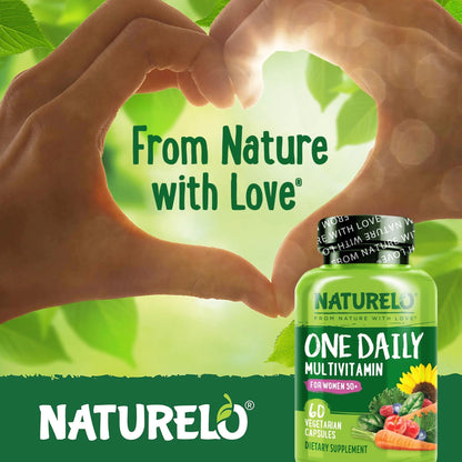 NATURELO One Daily Multivitamin for Women 50+ (Iron Free) - Menopause Support for Women Over 50 - Whole Food Supplement - PrimeBioHealth - canada supplements