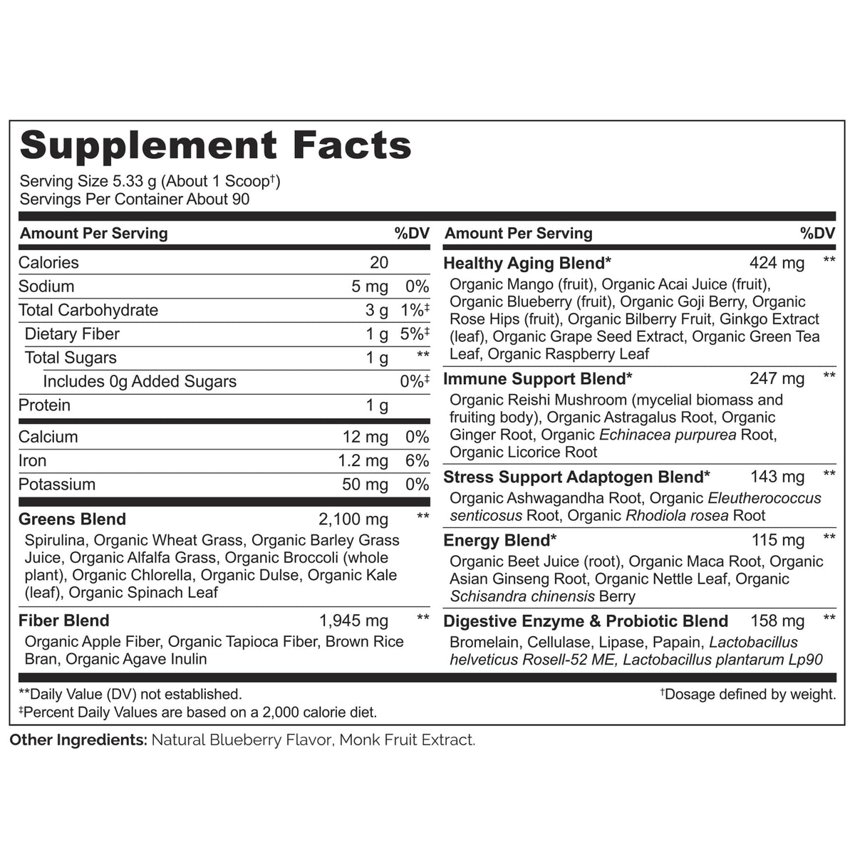 NATURELO Raw Greens Superfood Powder 480 Grams, Mixed Berry - Supports Energy, Immunity and Detox - Includes Spirulina, Wheat Grass and Organic - PrimeBioHealth - canada supplements