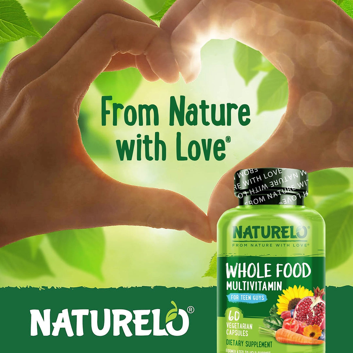 NATURELO Teen Multivitamin - Whole Food Multivitamin for Teenage Boys - Minerals Supplement for Active Kids - PrimeBioHealth - canada supplements