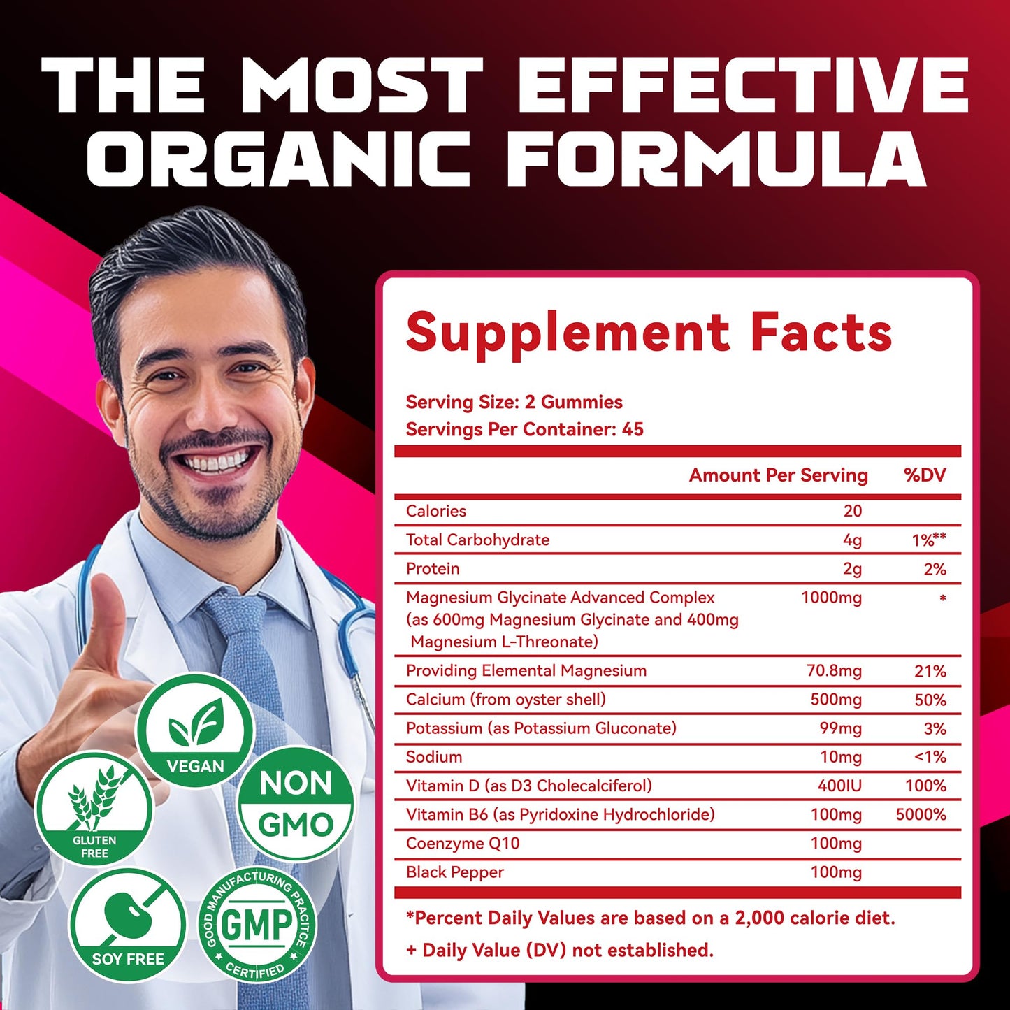 Natures Aid Magnesium Glycinate Gummies 1000mg - Sugar Free Magnesium Potassium Supplement with Vitamin D, B6, CoQ10 for Calm Mood - PrimeBioHealth - canada supplements