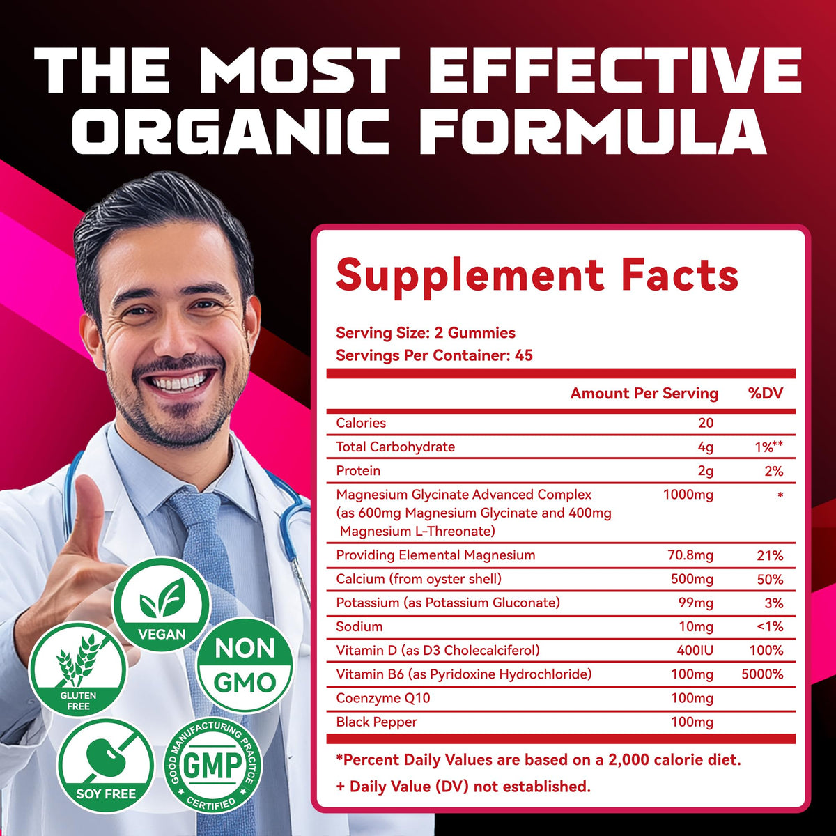 Natures Aid Magnesium Glycinate Gummies 1000mg - Sugar Free Magnesium Potassium Supplement with Vitamin D, B6, CoQ10 for Calm Mood - PrimeBioHealth - canada supplements