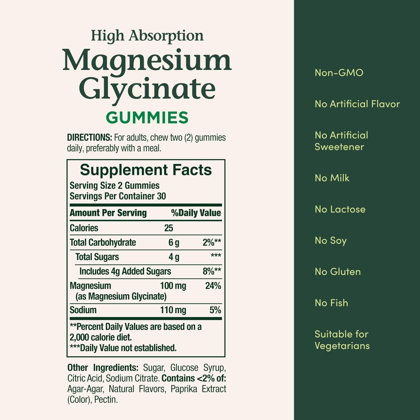 Nature’s Bounty High Absorption Magnesium Glycinate Gummies, 100 mg Magnesium Per Serving, Whole Body Health, No Stick Gummy, Peach Mango Flavor - PrimeBioHealth - canada supplements