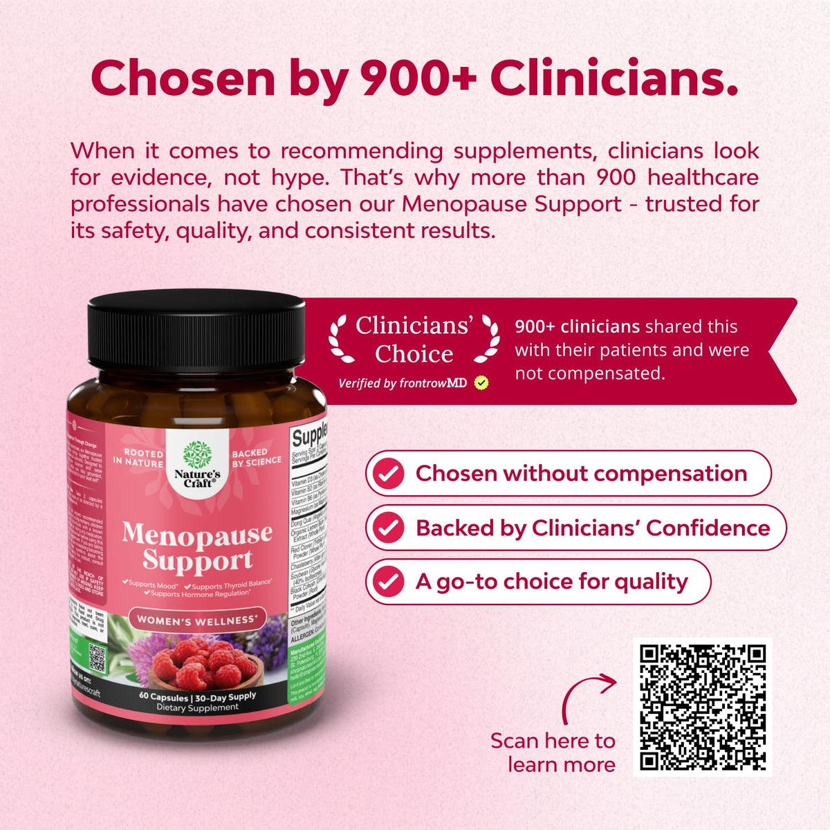Natures Craft Complete Herbal Menopause Supplement for Women - Female Hormone Balance Capsules for Night Sweats Hot Flashes & Mood Swings with Dong Quai - PrimeBioHealth - canada supplements