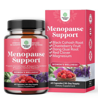 Natures Craft Complete Herbal Menopause Supplement for Women - Female Hormone Balance Capsules for Night Sweats Hot Flashes & Mood Swings with Dong Quai - PrimeBioHealth - canada supplements