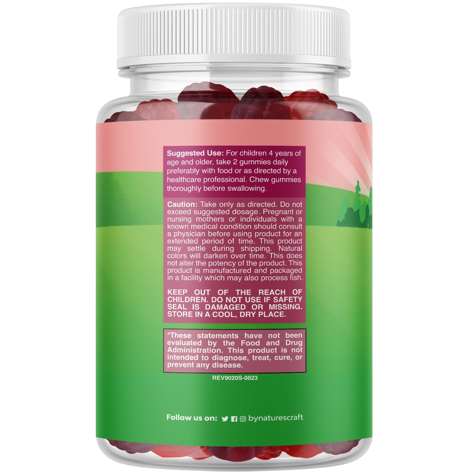 Natures Craft High Prebiotic Fiber Gummies for Kids - Dietary Fiber Supplements for Digestion & Constipation - Chicory Root Kids Immune Gummies - Non-GMO - PrimeBioHealth - canada supplements