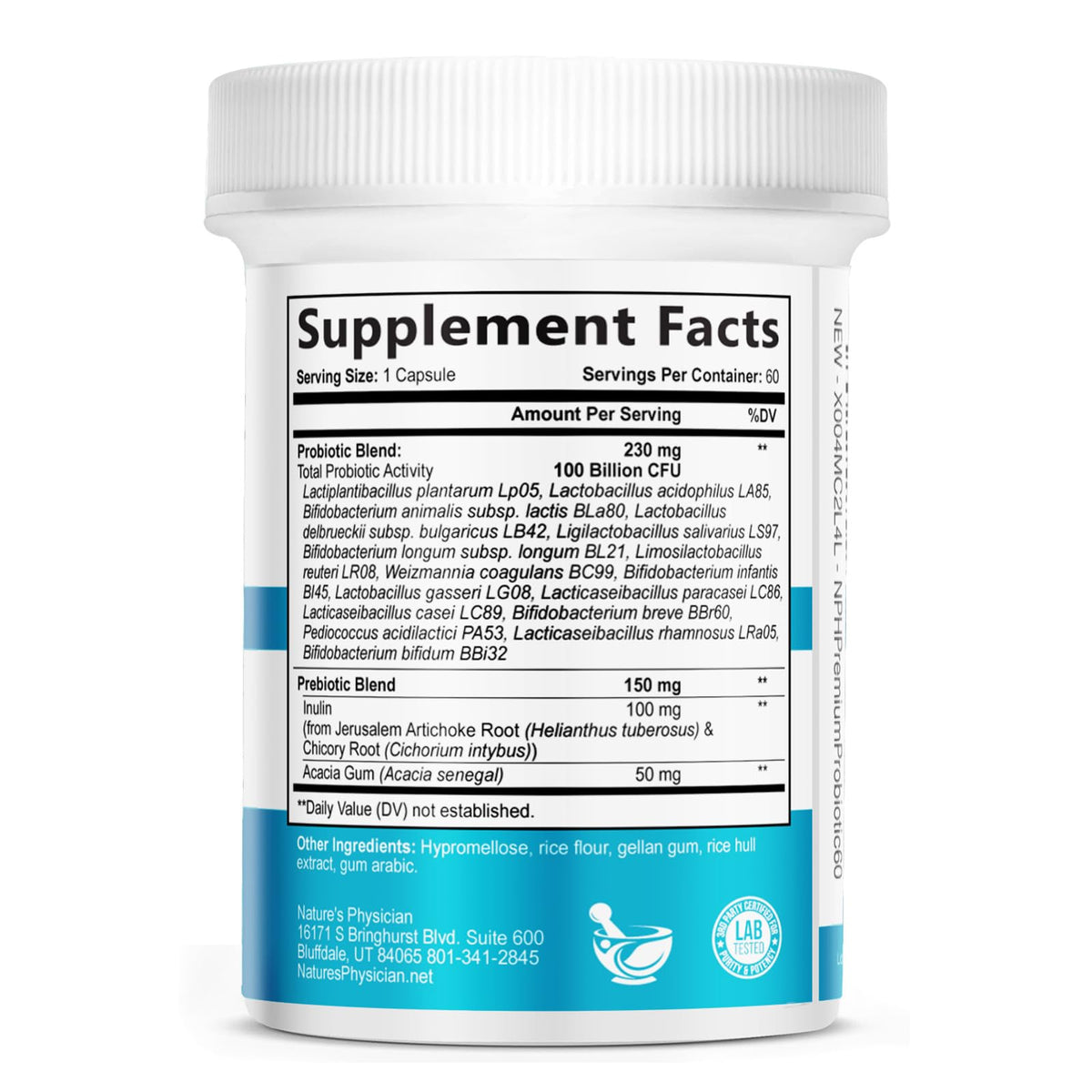 Nature's Physician Probiotics - 100 Billion CFU Per Capsule - 16 Strains + Prebiotics - Best Probiotic Supplement for Women & Men - Supports Immune, - PrimeBioHealth - canada supplements