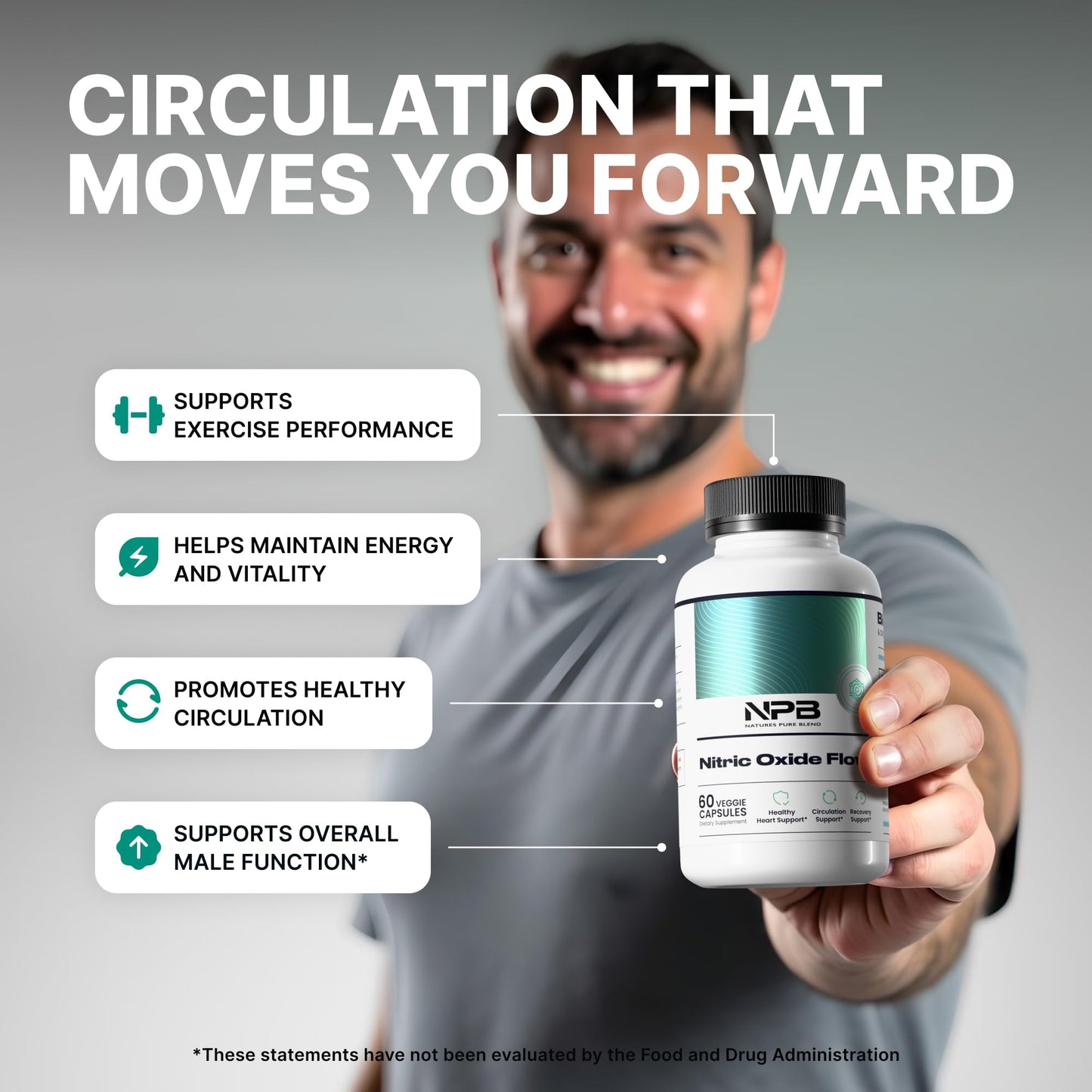 Nature's Pure Blend Nitric Oxide Supplements for Men – L-Arginine L-Citrulline – Heart Support & Flow Circulation Booster – 1500MG L Arginine and L Citrulline, Preworkout, Bodybuilding - PrimeBioHealth - canada supplements