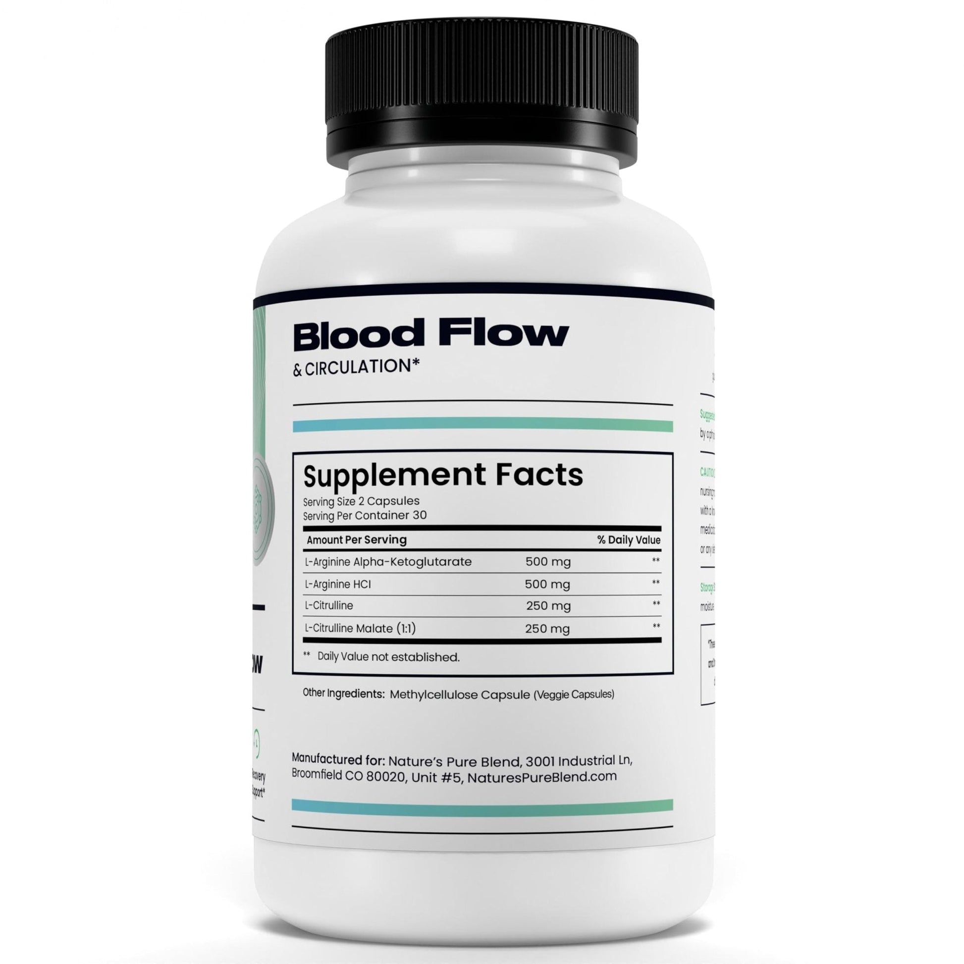 Nature's Pure Blend Nitric Oxide Supplements for Men – L-Arginine L-Citrulline – Heart Support & Flow Circulation Booster – 1500MG L Arginine and L Citrulline, Preworkout, Bodybuilding - PrimeBioHealth - canada supplements