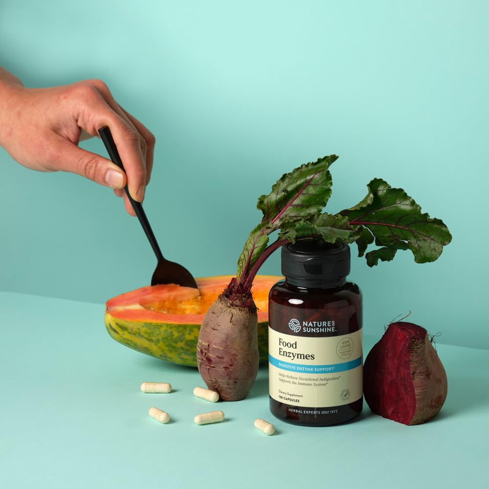 Nature's Sunshine Food Enzymes - Digestive Support with Prebiotics and Probiotics for Gut Health - Digestive Enzyme Supplement for Digestive Health - PrimeBioHealth - canada supplements