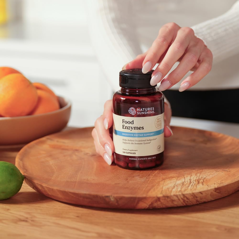 Nature's Sunshine Food Enzymes - Digestive Support with Prebiotics and Probiotics for Gut Health - Digestive Enzyme Supplement for Digestive Health - PrimeBioHealth - canada supplements