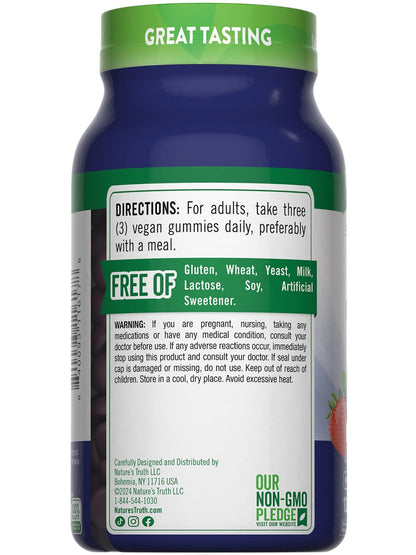 Nature's Truth Zinc Gummies for Adults | 50mg | 120 Count | Vegan, Non-GMO & Gluten Free Supplement | Mixed Berry Flavor - PrimeBioHealth - canada supplements