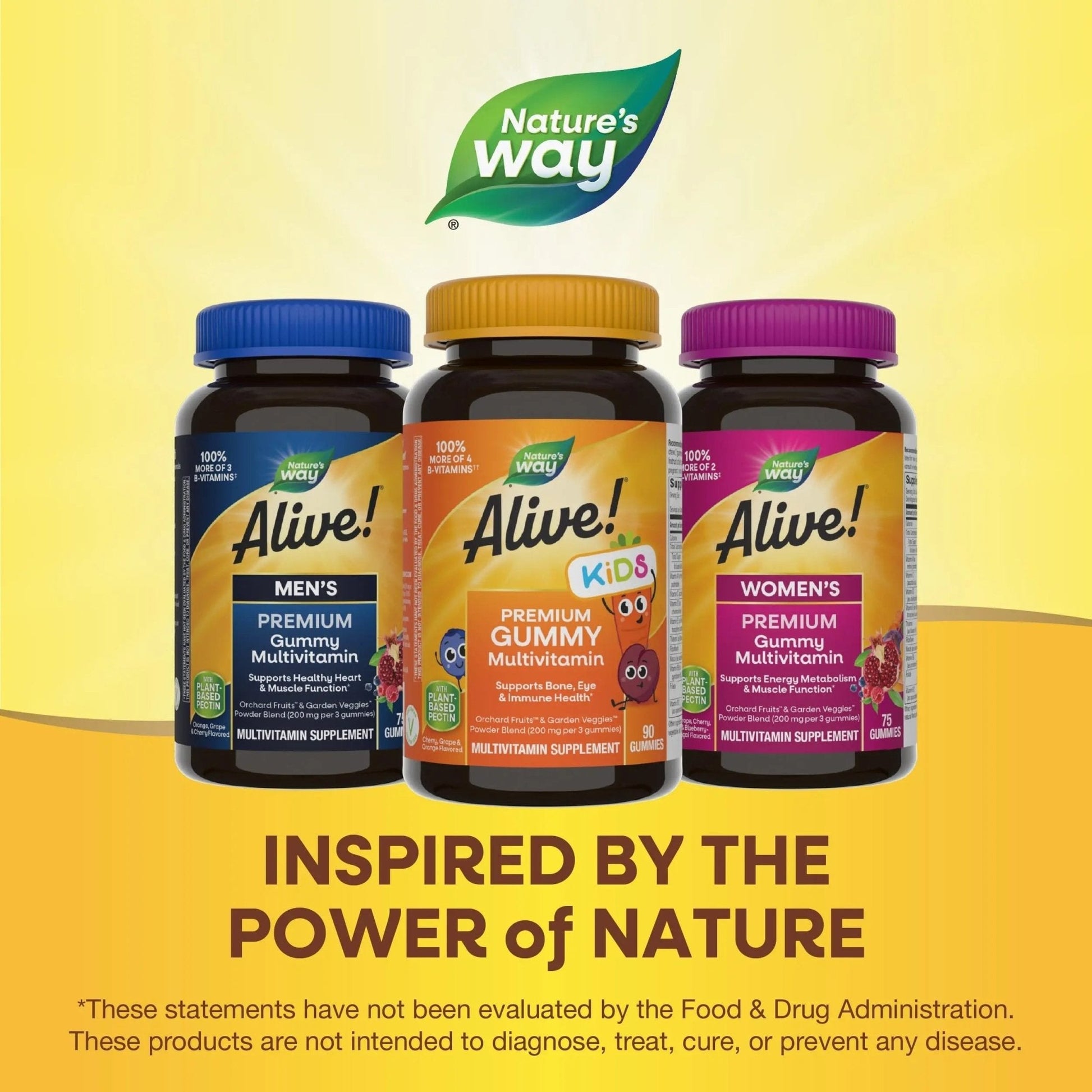 Nature's Way Alive! Children's Premium Gummy Multivitamin, Gluten Free, Made with Pectin, 90 Gummies - PrimeBioHealth - canada supplements