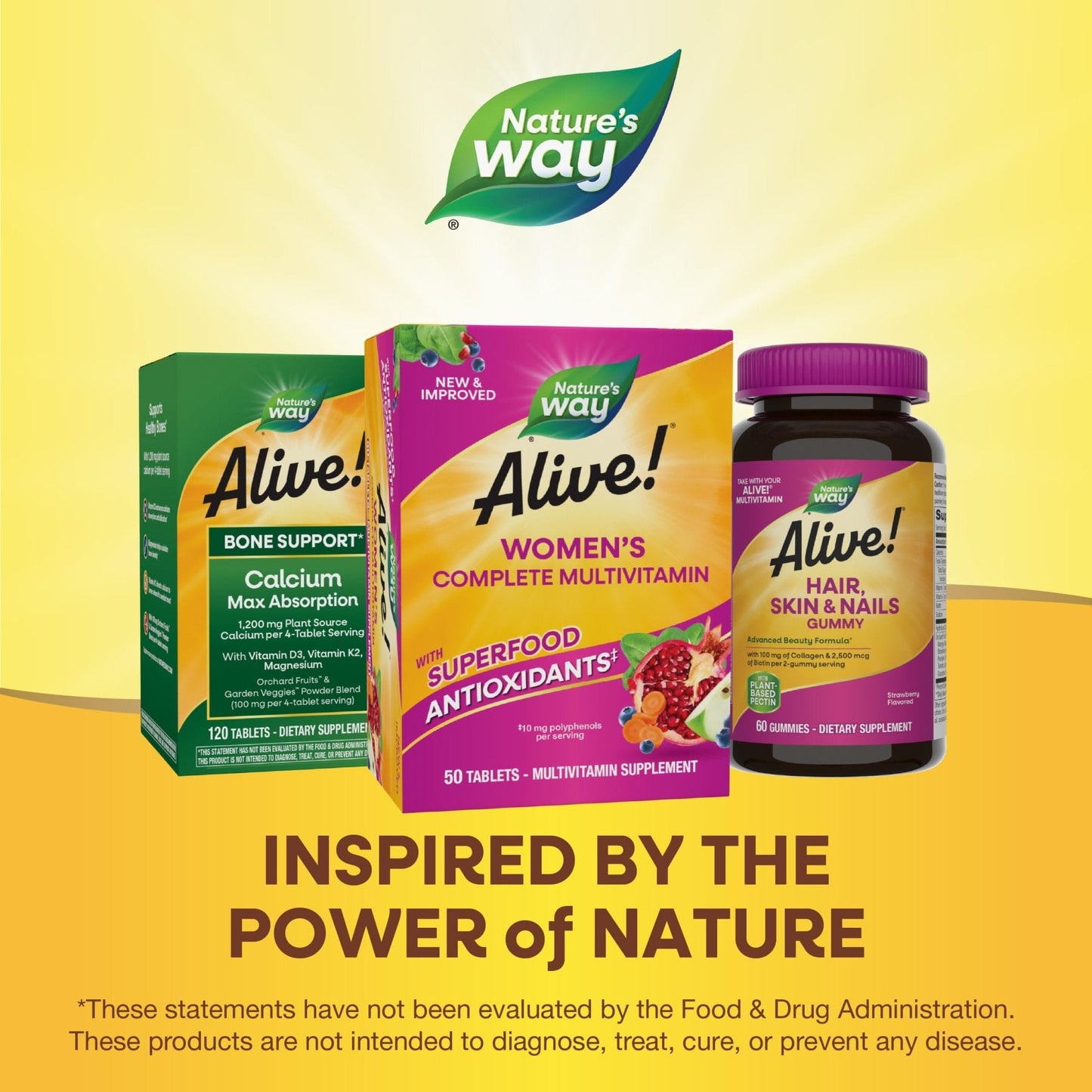 Nature's Way Alive! Daily Complete Multivitamin for Women, Supports Energy Metabolism, Hair, Skin & Nails*, B-Vitamins - PrimeBioHealth - canada supplements