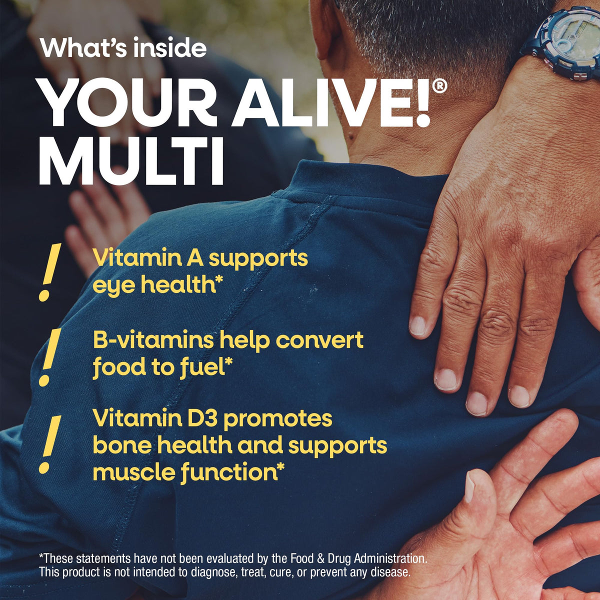 Nature’s Way Alive! Men’s 50 Plus Premium Gummy Multivitamin, Supports Healthy Heart, Brain & Muscle Function with High Potency B-Vitamins, Vitamin A, C, D3 - PrimeBioHealth - canada supplements