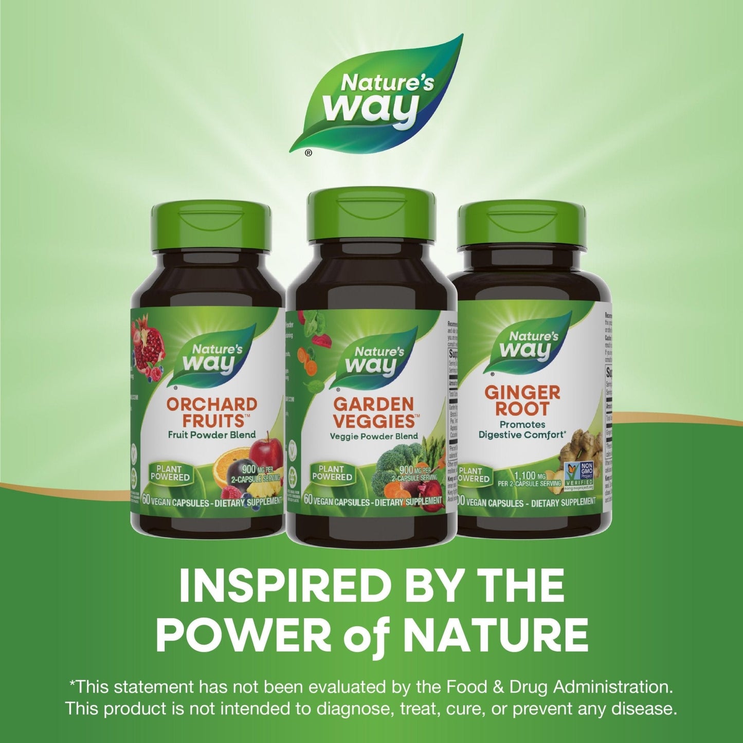 Nature’s Way Garden Veggies, Vegetable Supplement Capsules, Plant-Powered Powder Blend Made with 12 Different Vegetables, Green Superfood Veggie Blend - PrimeBioHealth - canada supplements