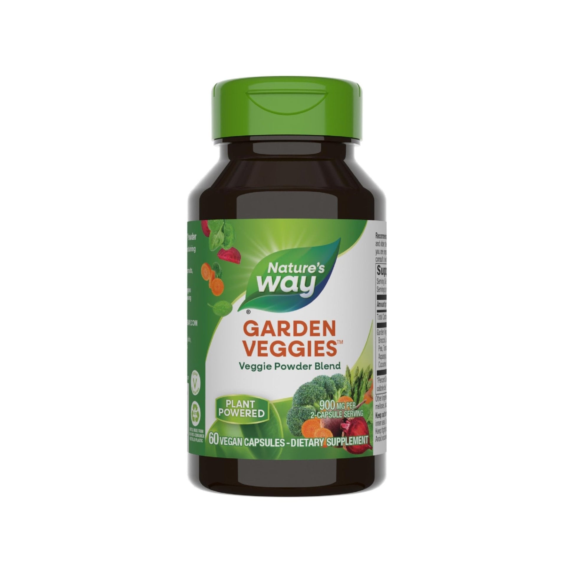Nature’s Way Garden Veggies, Vegetable Supplement Capsules, Plant-Powered Powder Blend Made with 12 Different Vegetables, Green Superfood Veggie Blend - PrimeBioHealth - canada supplements