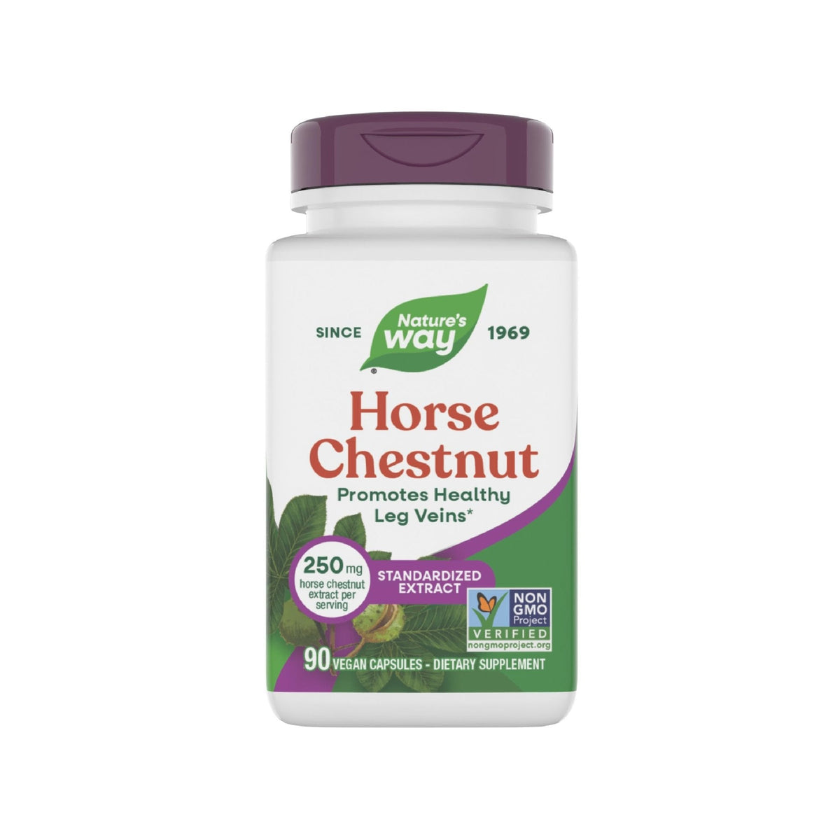 Nature's Way Horse Chestnut Extract, Premium Extract, Promotes Healthy Leg Veins*, 250 mg per Serving, Vegan - PrimeBioHealth - canada supplements