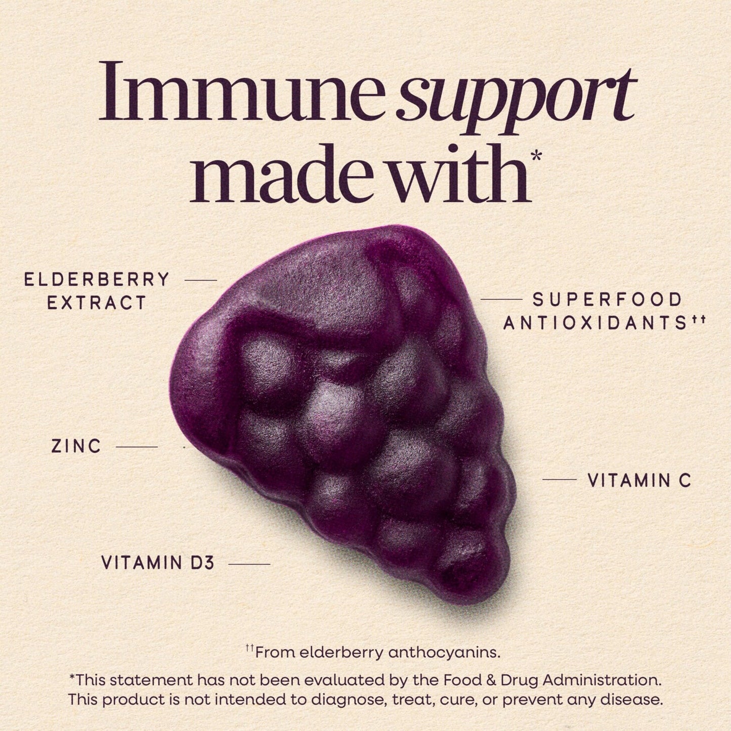 Nature’s Way Sambucus Elderberry Gummies, Immune Support Gummy for Adults & Kids Ages 4+ with Black Elderberry Extract, Vitamin C - PrimeBioHealth - canada supplements