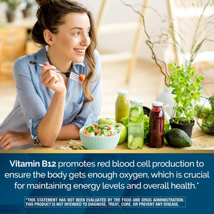 Nature's Wonder Vitamin B12 1000 mcg Timed Release Tablets for Energy Metabolism, Supports Brain Health and Nervous System Health - PrimeBioHealth - canada supplements