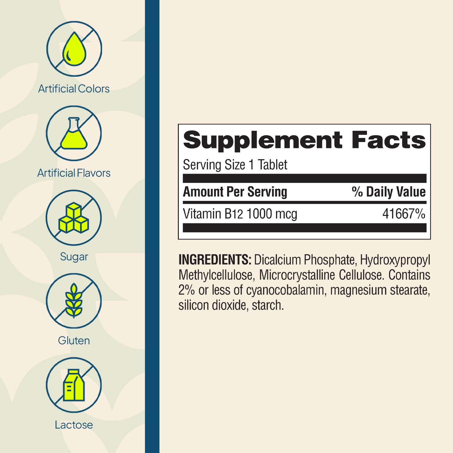 Nature's Wonder Vitamin B12 1000 mcg Timed Release Tablets for Energy Metabolism, Supports Brain Health and Nervous System Health - PrimeBioHealth - canada supplements