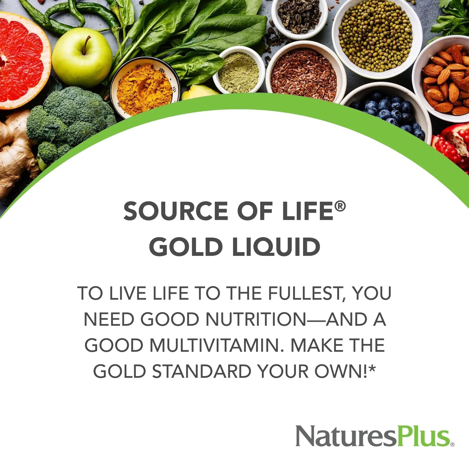 NaturesPlus Source of Life Gold Multivitamin Liquid - 30 oz - with Vitamins D3, B12 & K2 - Blood, Bone & Immune Support - Vegetarian & Gluten Free - 30 Servings - PrimeBioHealth - canada supplements