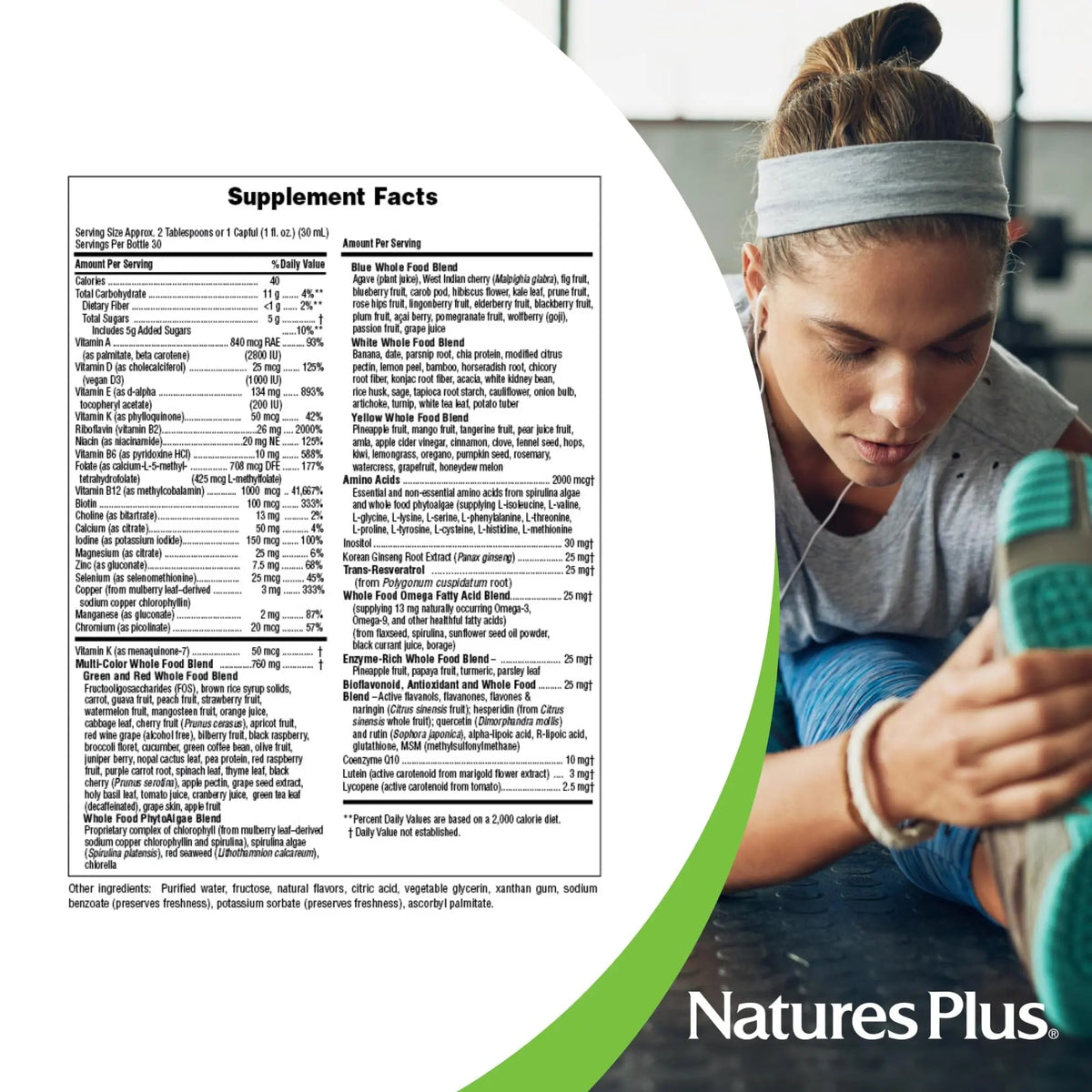 NaturesPlus Source of Life Gold Multivitamin Liquid - 30 oz - with Vitamins D3, B12 & K2 - Blood, Bone & Immune Support - Vegetarian & Gluten Free - 30 Servings - PrimeBioHealth - canada supplements