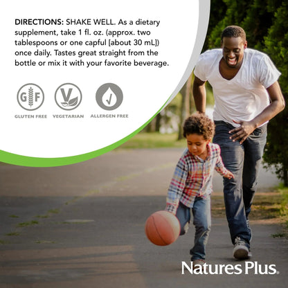 NaturesPlus Source of Life Gold Multivitamin Liquid - 30 oz - with Vitamins D3, B12 & K2 - Blood, Bone & Immune Support - Vegetarian & Gluten Free - 30 Servings - PrimeBioHealth - canada supplements