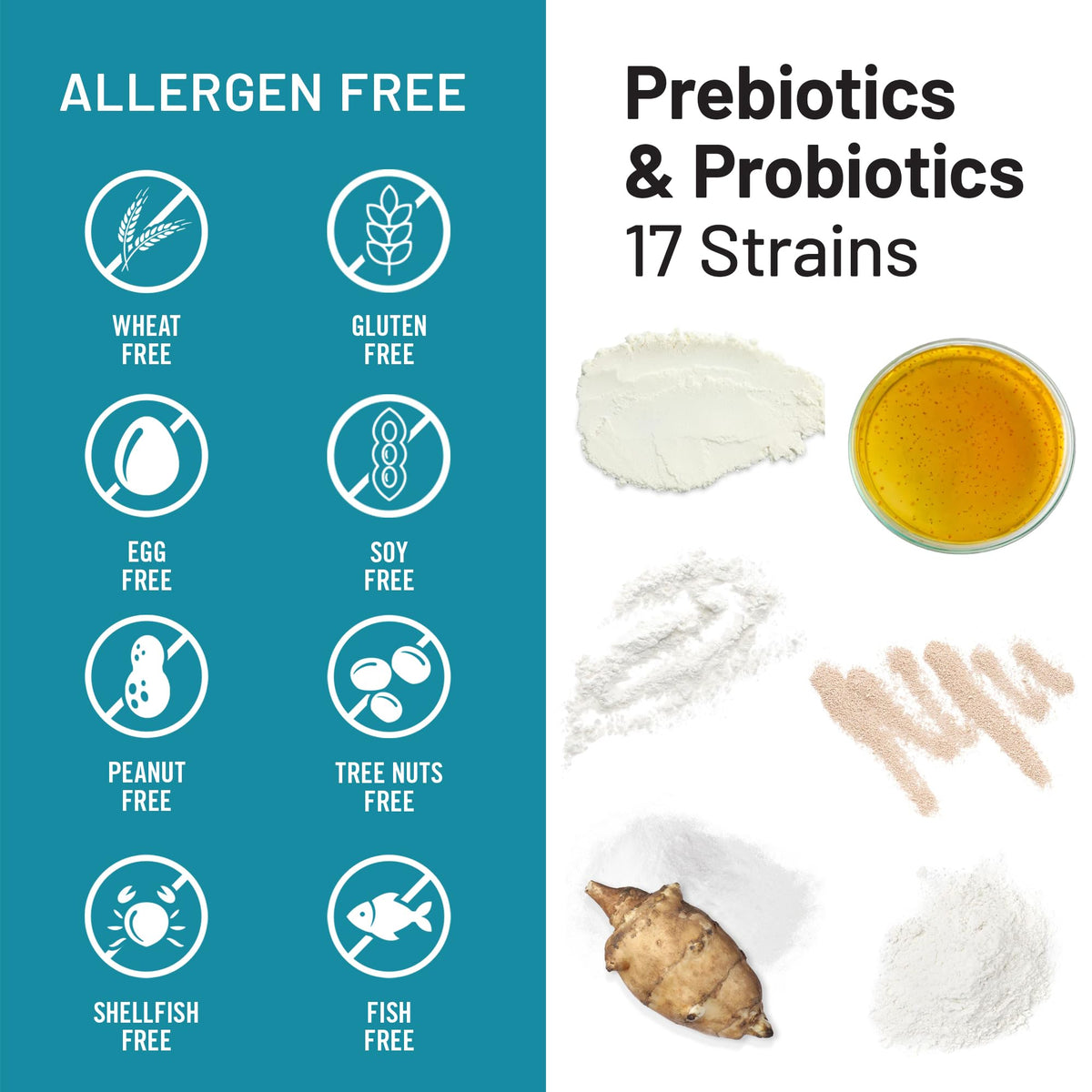 NatureWise Probiotics 60 Billion CFU - 17 Strains + Organic Prebiotics - Immune, Digestive & Gut Health Support for Women & Men - Vegetarian, Gluten-Free, - PrimeBioHealth - canada supplements