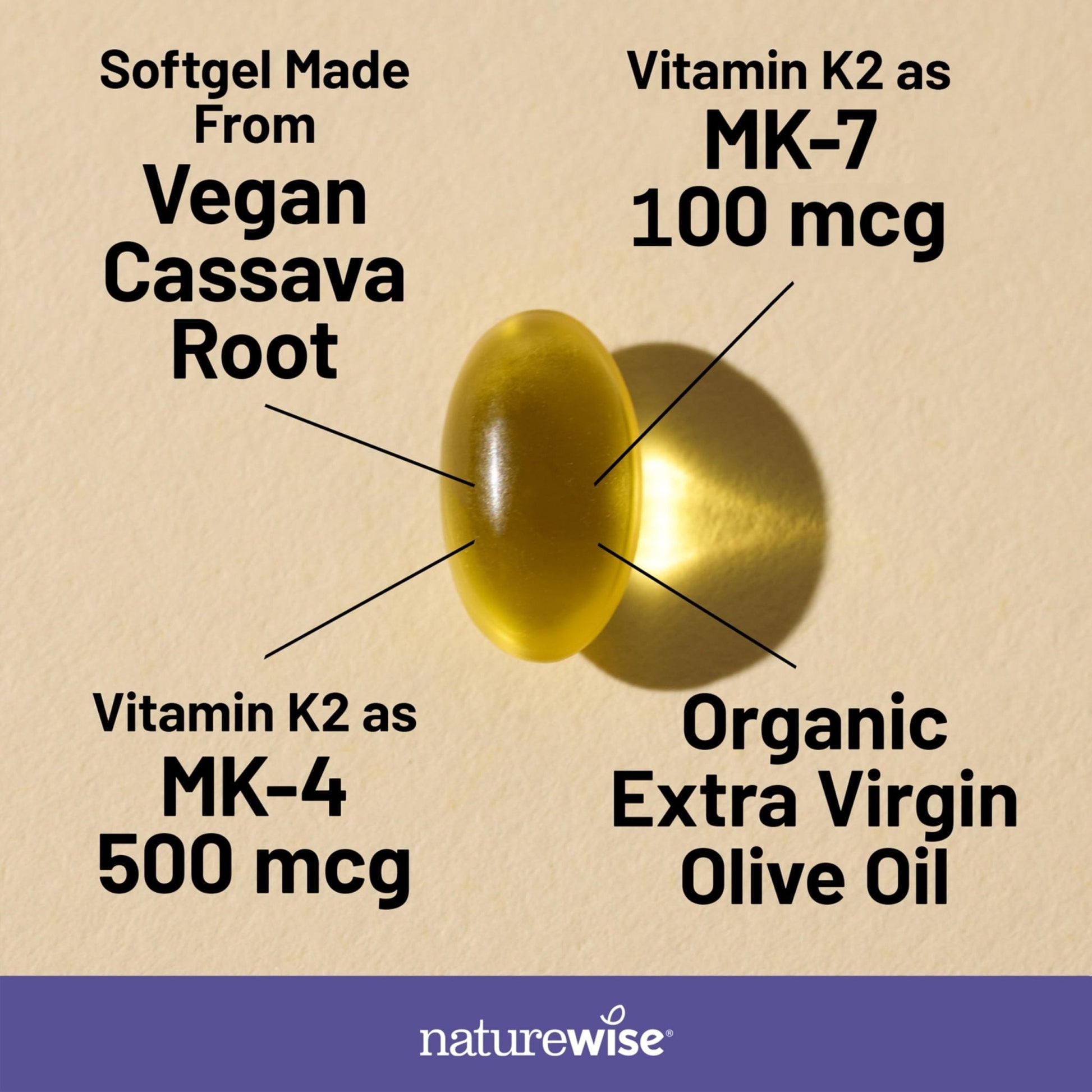 NatureWise Vitamin K2 600mcg Supplement with MK-7 100mcg & MK-4 500mcg - Enhanced Bioavailable Formula - K Complex for Bone and Heart Health - PrimeBioHealth - canada supplements