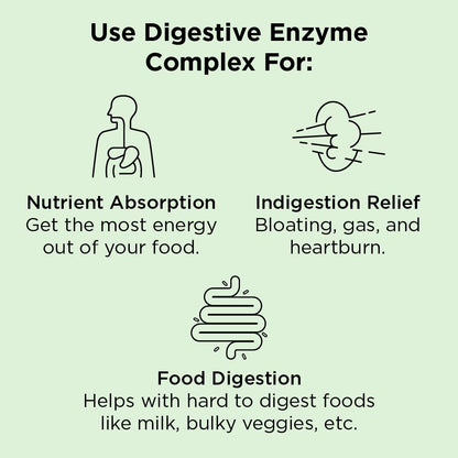nbpure Vegan Digestive Enzyme Complex – Daily Bloating, Gas, & Food Digestive Support for Women & Men – 12 Enzymes & 3 Herbs – Lactase, Protease, Lipase - PrimeBioHealth - canada supplements