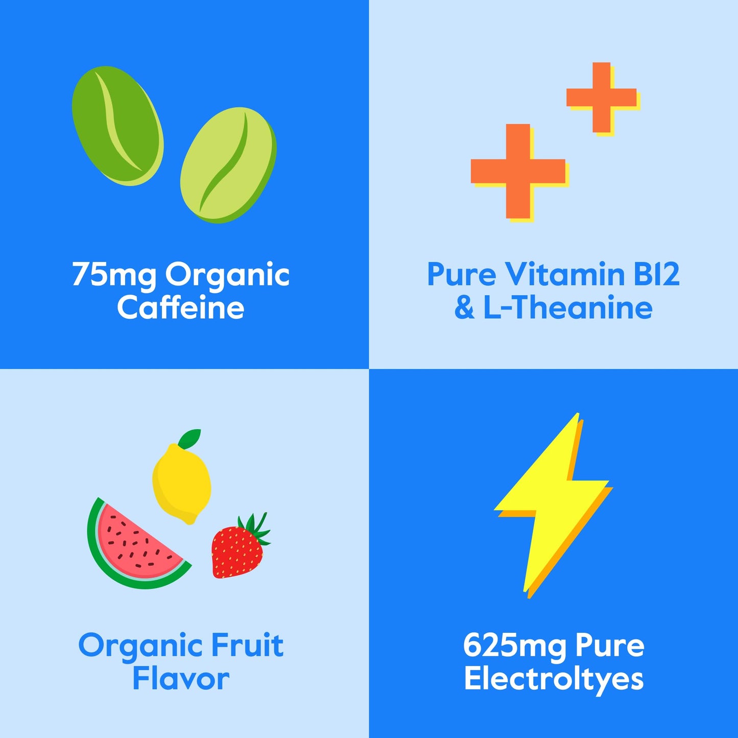 Nectar Energy Booster - Organic Caffeine, B12 & Electrolytes - Sugar Free & Zero Calorie – Healthy Coffee, Energy Drink & Soda Alternative – Hydration & Energy Supplement (Variety 30 Powder Packets) - PrimeBioHealth - canada supplements
