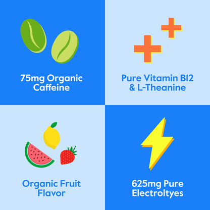 Nectar Energy Booster - Organic Caffeine, B12 & Electrolytes - Sugar Free & Zero Calorie – Healthy Coffee, Energy Drink & Soda Alternative – Hydration & Energy Supplement (Variety 30 Powder Packets) - PrimeBioHealth - canada supplements