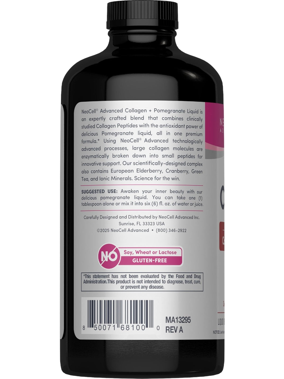NeoCell Advanced Liquid Collagen | 4000 mg | Pomegranate and Fruit Juice Concentrates | for Women and Men | 16 fl oz - PrimeBioHealth - canada supplements