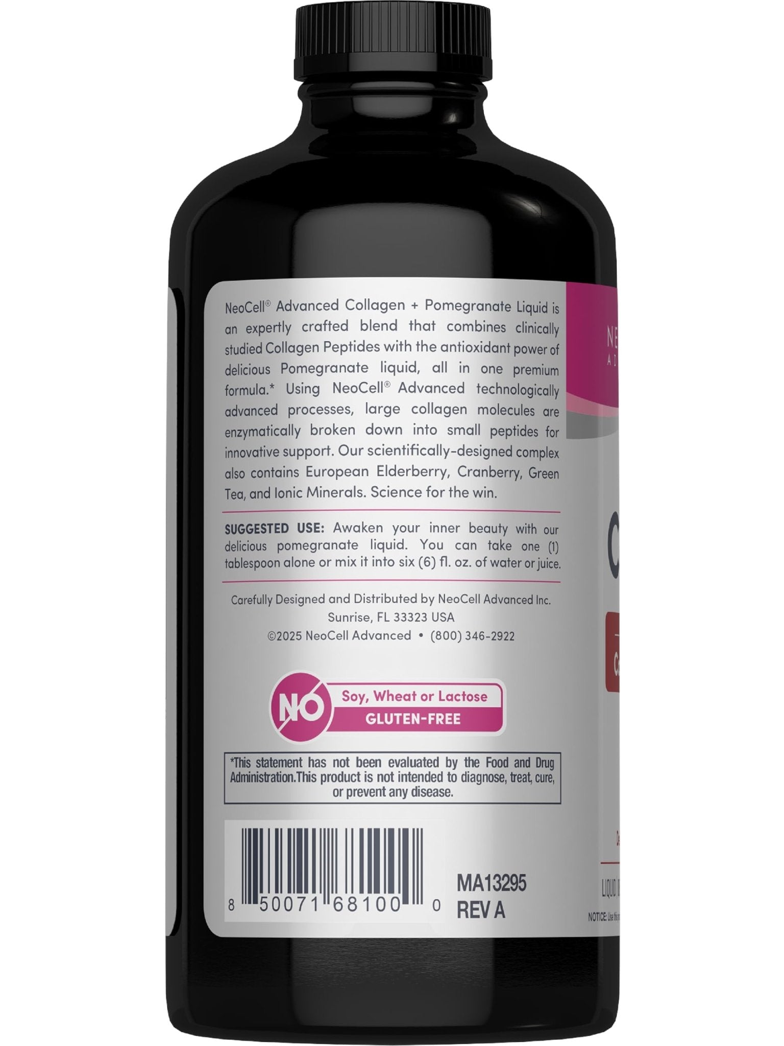 NeoCell Advanced Liquid Collagen | 4000 mg | Pomegranate and Fruit Juice Concentrates | for Women and Men | 16 fl oz - PrimeBioHealth - canada supplements
