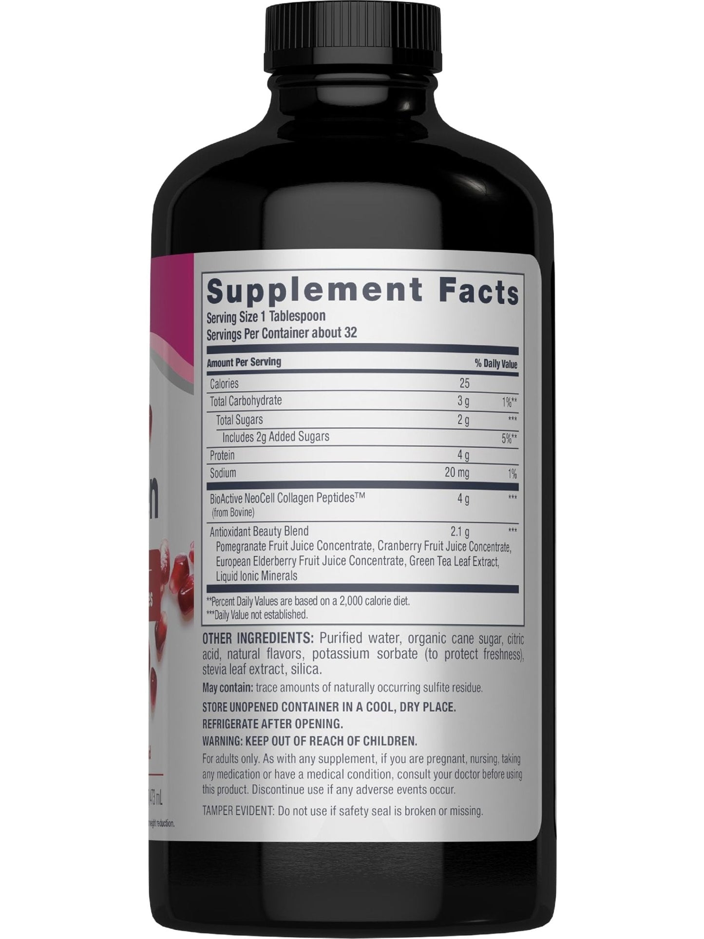 NeoCell Advanced Liquid Collagen | 4000 mg | Pomegranate and Fruit Juice Concentrates | for Women and Men | 16 fl oz - PrimeBioHealth - canada supplements