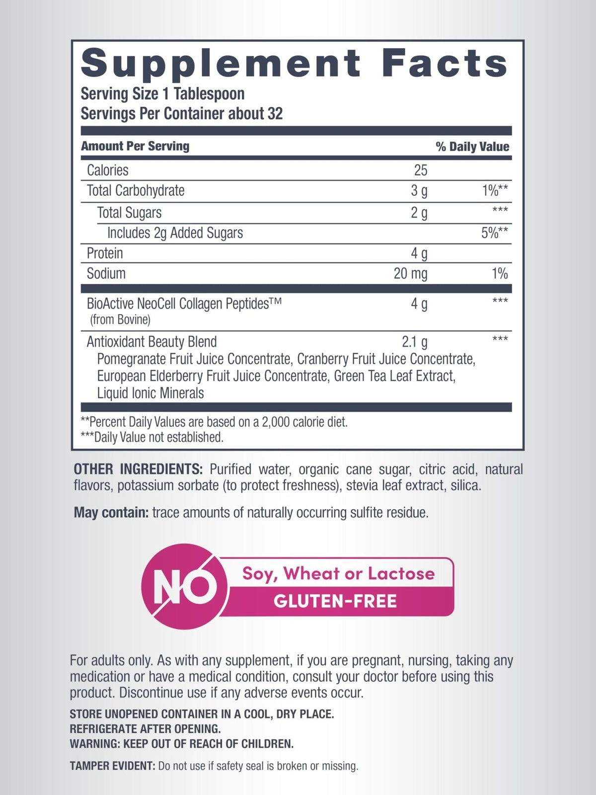 NeoCell Advanced Liquid Collagen | 4000 mg | Pomegranate and Fruit Juice Concentrates | for Women and Men | 16 fl oz - PrimeBioHealth - canada supplements