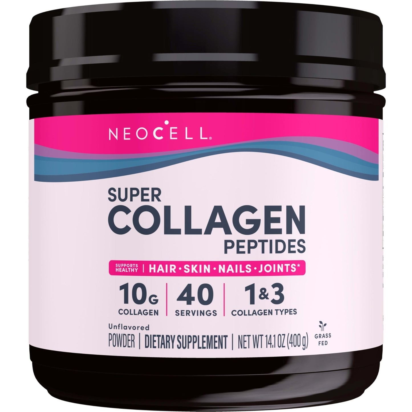 NeoCell Grassfed Collagen Peptides Powder | 14 oz | Unflavored | for Women and Men | Hair, Skin, & Nails - PrimeBioHealth - canada supplements