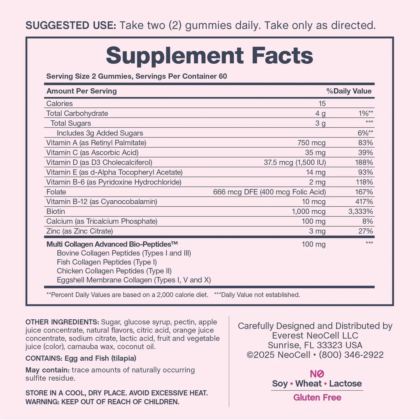 NeoCell Women's Multi Gummy with Collagen | 120 Gummies | Essential Vitamins & Minerals | Berry Flavor Supplement - PrimeBioHealth - canada supplements