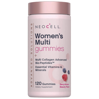 NeoCell Women's Multi Gummy with Collagen | 120 Gummies | Essential Vitamins & Minerals | Berry Flavor Supplement - PrimeBioHealth - canada supplements