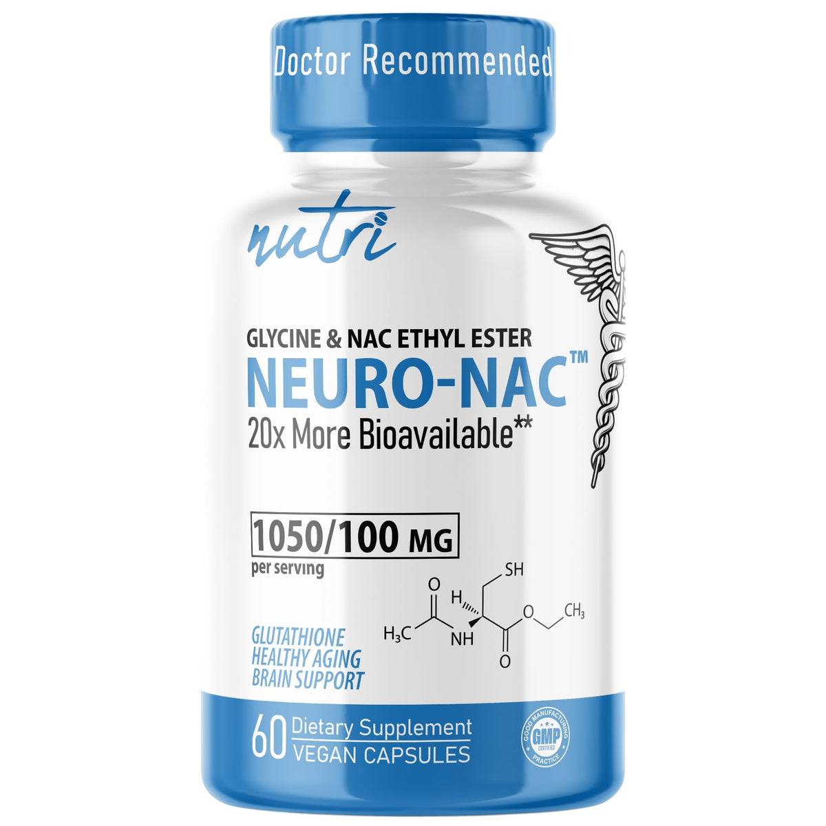 Neuro NAC Supplement N-Acetyl Cysteine Ethyl Ester - 20x More Bioavailable Than NAC 600 mg - Boost Glutathione 10x More Than Liposomal Glutathione - PrimeBioHealth - canada supplements