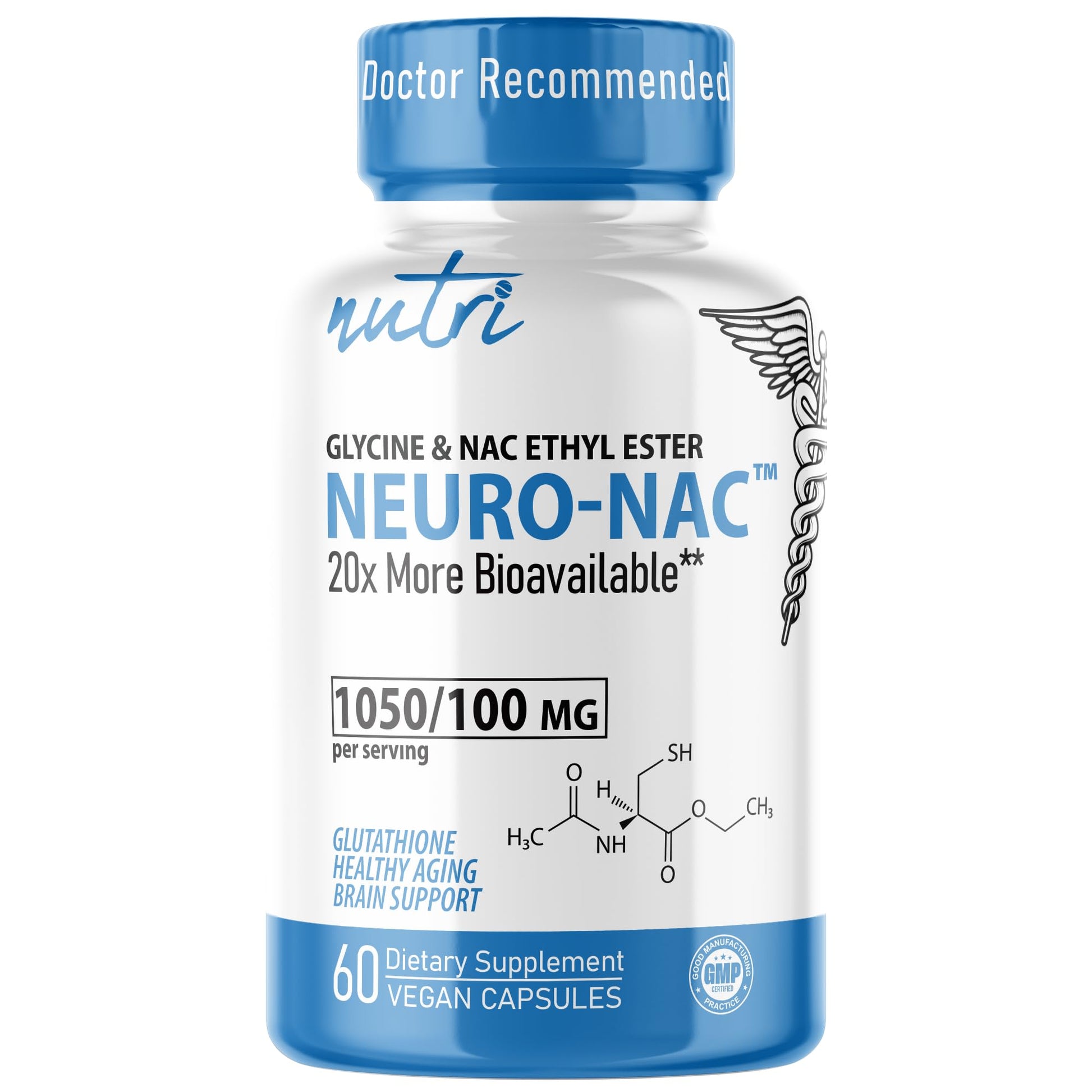 Neuro NAC Supplement N-Acetyl Cysteine Ethyl Ester - 20x More Bioavailable Than NAC 600 mg - Boost Glutathione 10x More Than Liposomal Glutathione - PrimeBioHealth - canada supplements