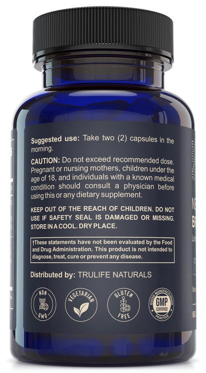 NEUROACT Brain Health Memory, Focus, Concentration, Mental Clarity with CognatiQ, Vitamin B3 & B6 | Manage Stress & Elevate Mood | Holistic Brain Health Formula, Sustained Energy & Well Being - PrimeBioHealth - canada supplements