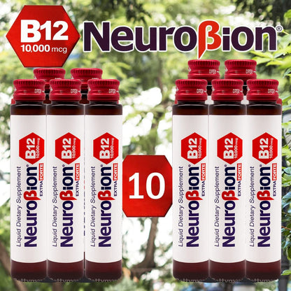 Neurobion Extra Forte B12 10,000 mcg Vials, Liquid - Extreme Powerful- 10 Vials per Box - PrimeBioHealth - canada supplements