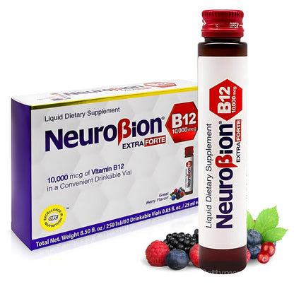 Neurobion Extra Forte B12 10,000 mcg Vials, Liquid - Extreme Powerful- 10 Vials per Box - PrimeBioHealth - canada supplements