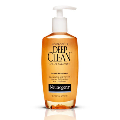 Neutrogena Deep Clean Daily Facial Cleanser with Beta Hydroxy Acid for Normal to Oily Skin, Alcohol-Free - PrimeBioHealth - canada supplements